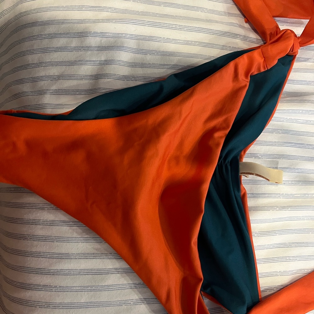 Orange and Teal Bikini Bottom